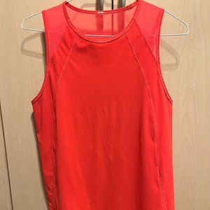 Women's Lululemon Sculpt Tank - Size 10 - Bright Coral - GREAT Condition!